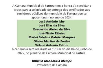 Entrega de Certificados aos Servidores Aposentados