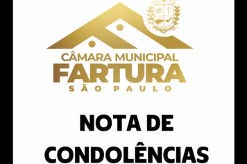 NOTA DE CONDOLÊNCIAS