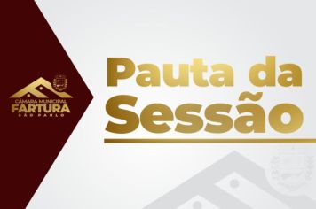 Pauta para a 15ª Sessão Ordinária de 2022