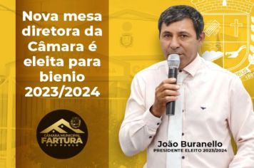 NOVA MESA DIRETORA DA CAMARA É ELEITA PARA BIENIO 2023/2024