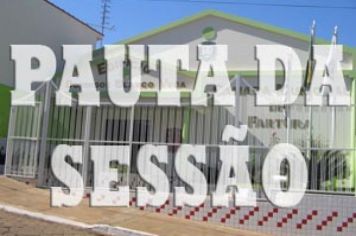 Pauta para a 15ª Sessão Ordinária de 2021