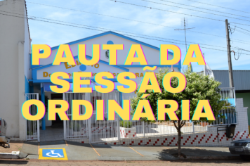 Pauta para a 08ª Sessão Ordinária de 2022