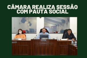 CÂMARA REALIZA SESSÃO COM PAUTA SOCIAL