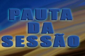 Pauta da 9ª Sessão Ordinária de 2017