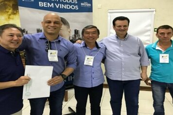 Vereador Bruno Guazzelli entrega ofícios ao deputado Walter Ihoshi e ministro Kassab