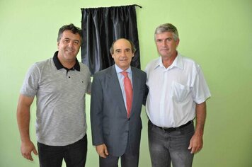 Presidente da Câmara e Prefeito Eleito de Fartura em conversa com o Secretário de Esportes