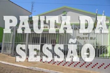 Pauta da 18ª Sessão Ordinária de 2016