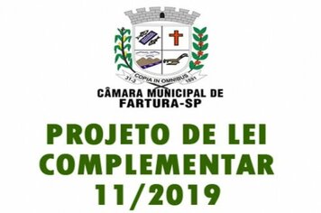 Íntegra do Projeto de Lei Complementar 11/2019