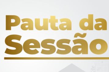 Pauta para a 16ª Sessão Ordinária de 2023