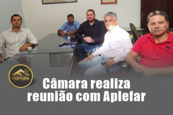 Vereadores e representante da Aplefar se reúnem na Câmara Municipal 