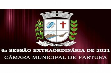 6ª Sessão Extraordinária da Câmara Municipal de Fartura