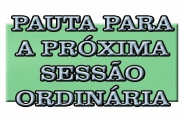 Pauta da 10ª Sessão Ordinária de 2020