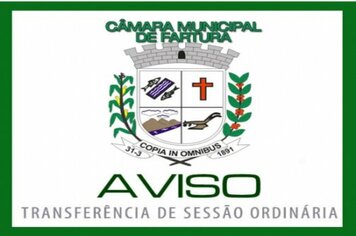 Termo de transferência das sessões ordinárias