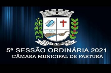 CÂMARA REALIZOU 5° SESSÃO ORDINÁRIA NESTA QUARTA-FEIRA