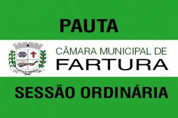 Pauta para a 03ª Sessão Ordinária de 2021