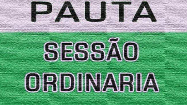 Pauta para a 08ª Sessão Ordinária de 2021