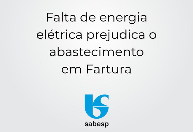 SABESP FAZ COMUNICADO DE UTILIDADE PÚBLICA