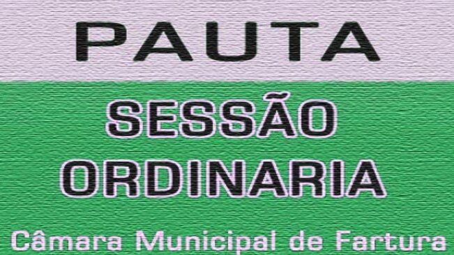 Pauta da 4ª sessão ordinária de 2018