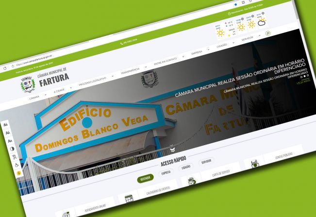 CÂMARA MUNICIPAL INAUGURA NOVO SITE OFICIAL