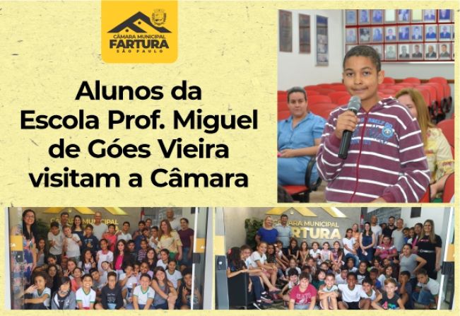 PROGRAMA 'ESCOLA NA CÂMARA' CONTINUA A TODO VAPOR 