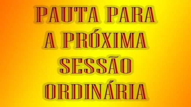 Pauta da 16ª Sessão Ordinária de 2016