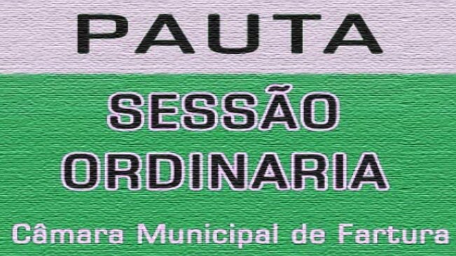 Pauta da 19ª sessão ordinária de 2018