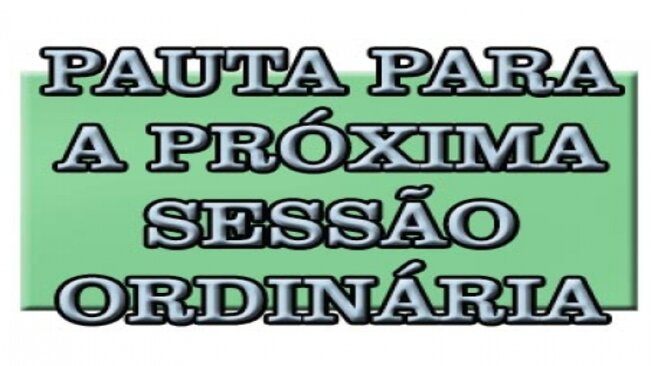 Pauta da 8ª Sessão Ordinária de 2017