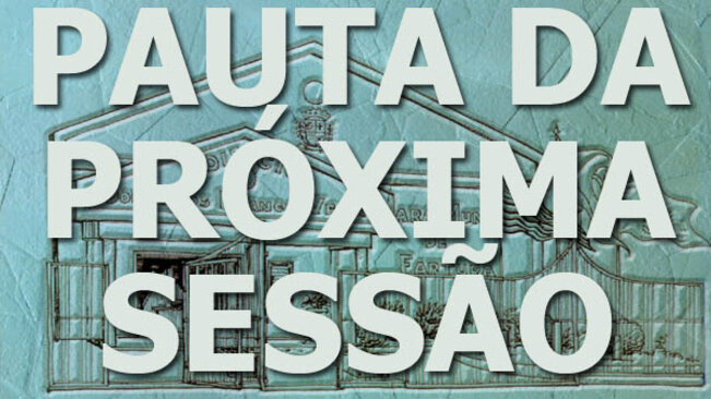 Pauta e Jornal da 18ª sessão ordinária de 2011, a ser realizada dia 23 de novembro