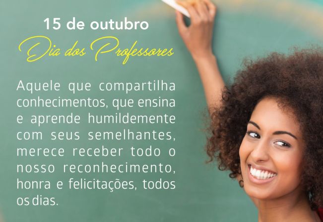 15 de outubro - Dia dos Professores
