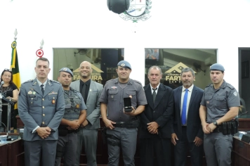 Foto - Sessão Solene - Entrega das Medalhas de Reconhecimento Comunitário de Segurança