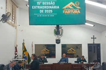 Foto - 15ª Sessão Extraordinária de 2025