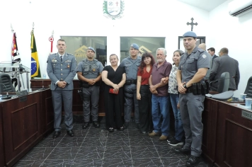 Foto - Sessão Solene - Entrega das Medalhas de Reconhecimento Comunitário de Segurança
