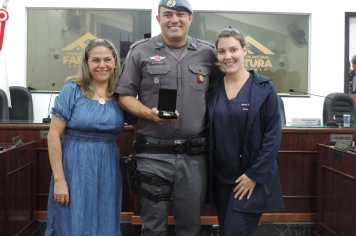 Foto - Sessão Solene - Entrega das Medalhas de Reconhecimento Comunitário de Segurança