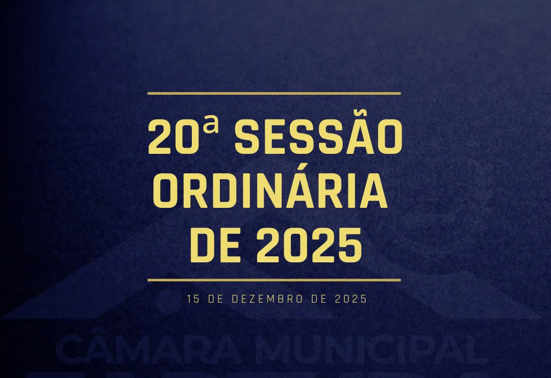 Câmara Municipal de Fartura realiza a 20ª Sessão Ordinária de 2025